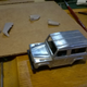 The engines fit perfectly between the rear fenders and the doors. It should look pretty interesting when finished.